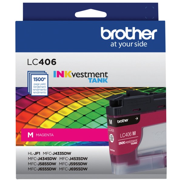slide 6 of 10, Brother Lc406 Tank Magenta Ink Cartridge, Lc406M, 1 ct