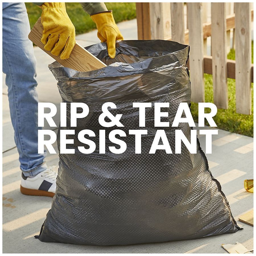 slide 4 of 5, Glad ForceFlexPlus Drawstring Large Trash Bags - 30 Gallon - 50 Count, 50 ct