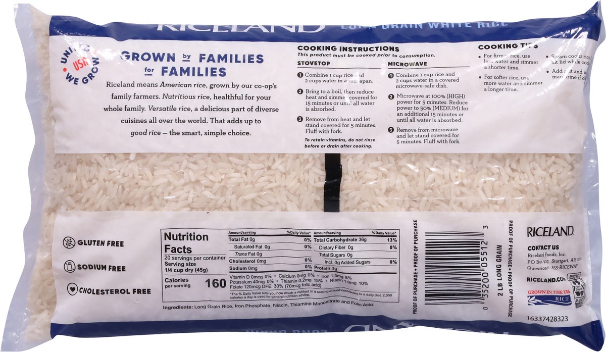 slide 6 of 14, Riceland Enriched Long Grain White Rice 32 oz, 2 lb