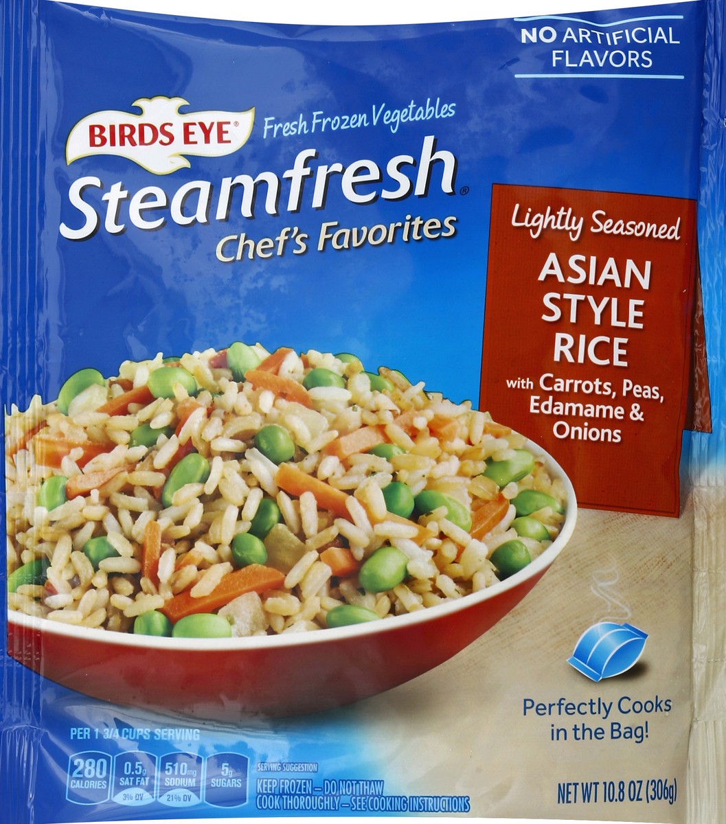 slide 5 of 5, Birds Eye Seasoned Asian Style Rice, Frozen Rice, 10.8 OZ, 10.8 oz