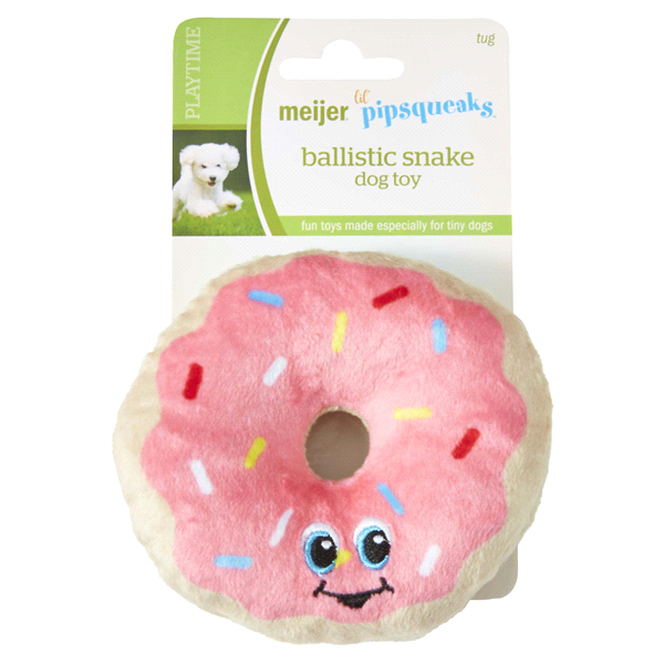 Meijer Lil Pipsqueaks Mini Donut Dog Toy 1 ct | Shipt