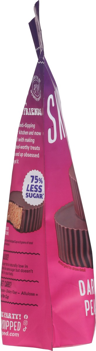 slide 8 of 9, SkinnyDipped Dark Chocolate Peanut Butter Cups, 1 ct