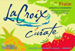 La Croix Curate Pineapple Strawberry Sparkling Water 8 - 12 fl oz Cans