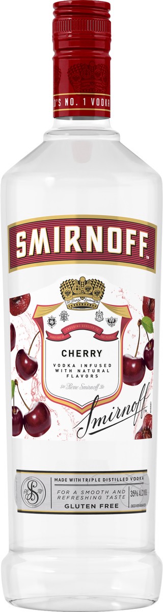 slide 2 of 4, Smirnoff Cherry Vodka, 1 l