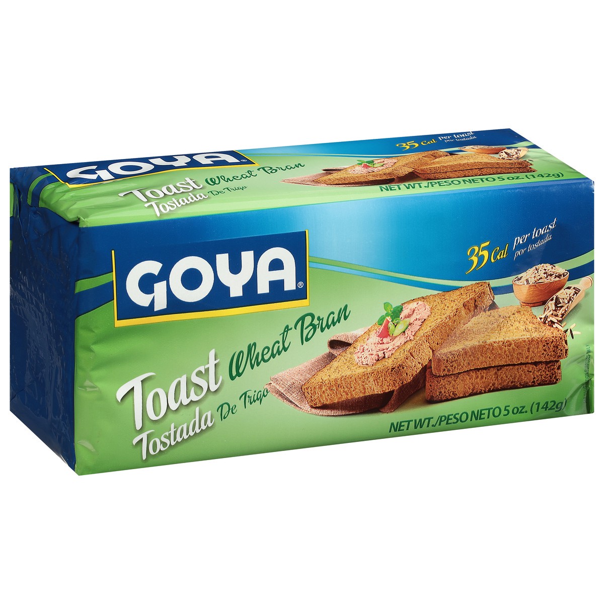 slide 3 of 9, Goya Wheat Bran Toast - 5 oz, 5 oz
