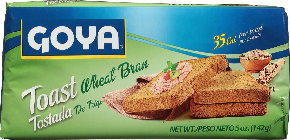 slide 5 of 9, Goya Wheat Bran Toast - 5 oz, 5 oz