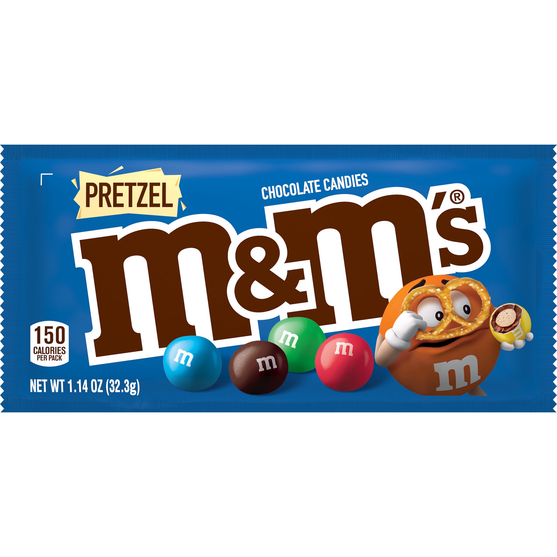slide 1 of 6, M&M's M&M Pretzel Chocolate Candies, 1.14 oz