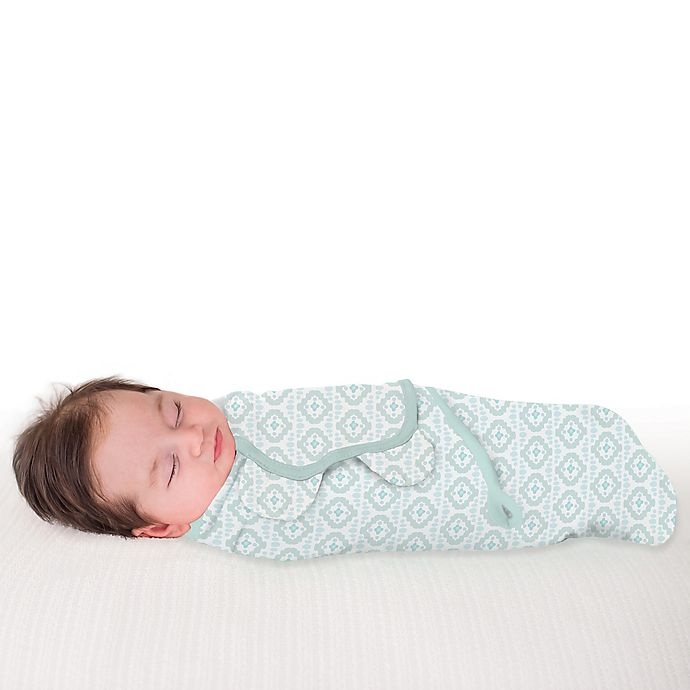 slide 5 of 5, SwaddleMe Small Newport Shores Original Swaddles - Aqua, 3 ct