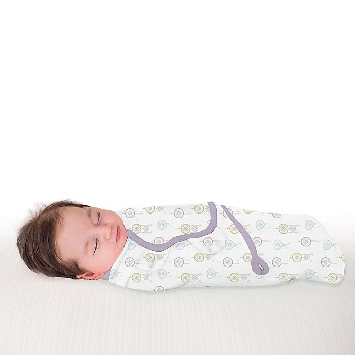 slide 4 of 4, SwaddleMe Small Organic Cotton Day Dreamer Original Swaddles - White, 2 ct