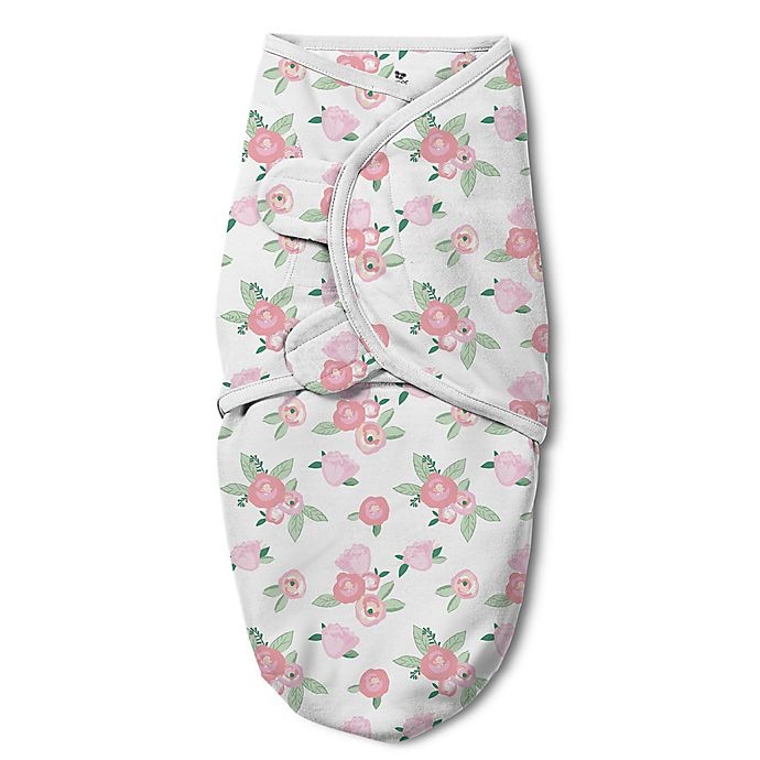 slide 2 of 3, SwaddleMe Luxe Original Floral Watercolor Small/Medium Cotton Swaddles - Pink, 2 ct