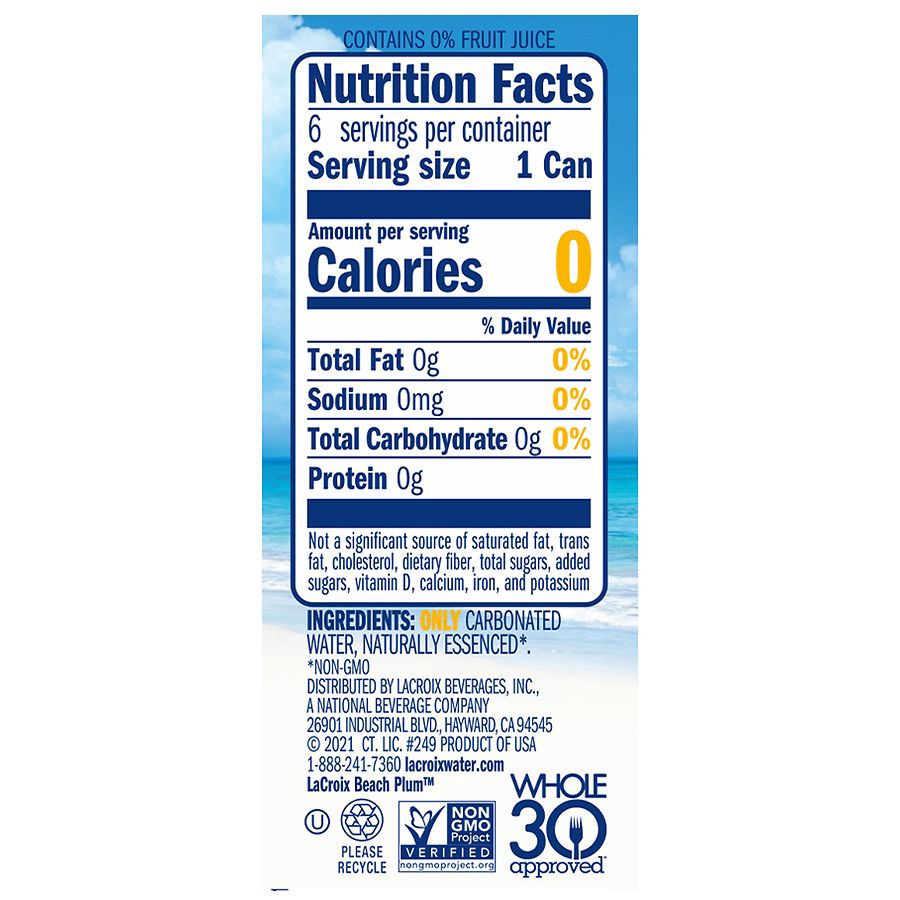 slide 4 of 5, LaCroix Sparkling Water, 12 fl oz x 6 ct