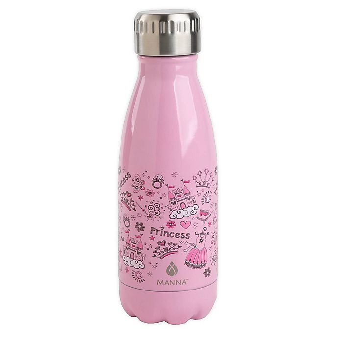 slide 1 of 1, Manna Organics Vogue Princess Stainless Steel Water Bottle, 9 oz