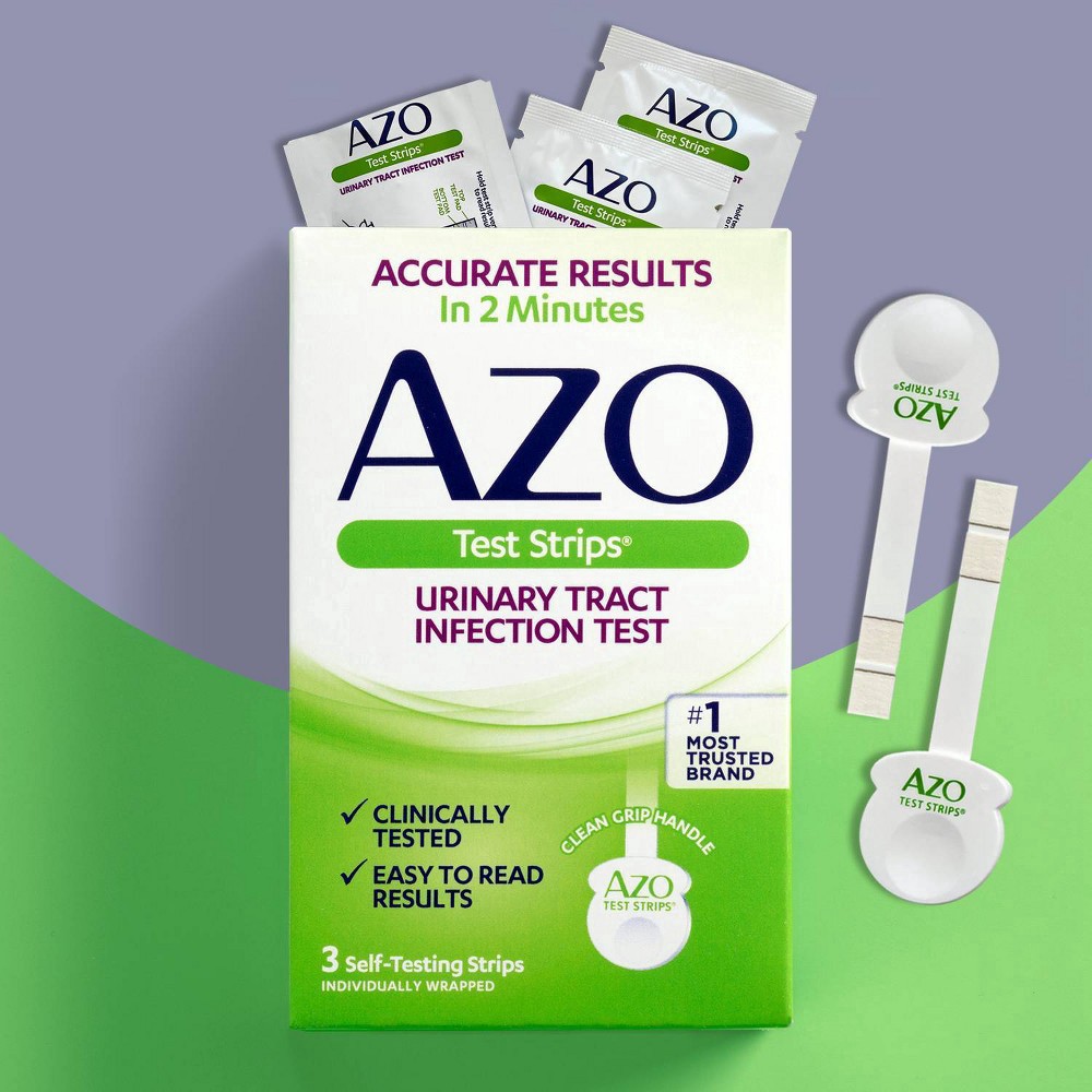 slide 6 of 7, AZO Test Strips Urinary Tract Infection, 3 ct