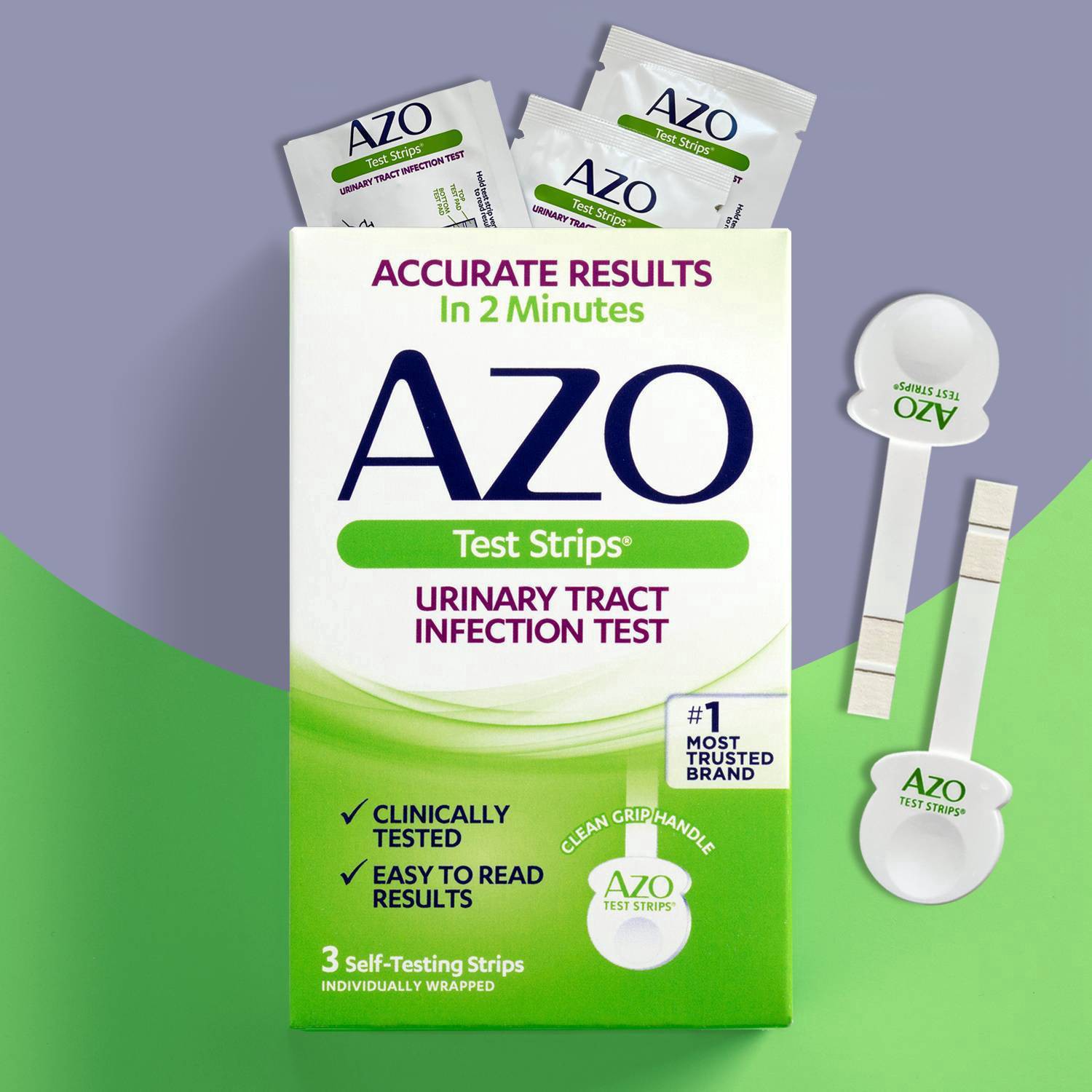 slide 4 of 7, AZO Test Strips Urinary Tract Infection, 3 ct