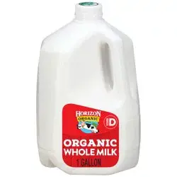 Horizon Organic High Vitamin D Whole Milk, High Vitamin D Milk, 128 FL OZ Gallon Bottle