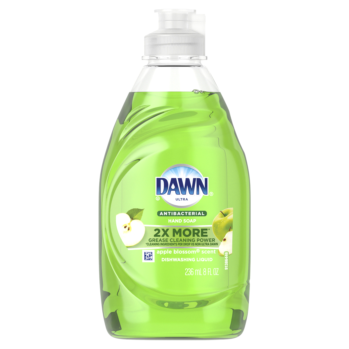 slide 1 of 2, Dawn Ultra Antibacterial Dishwashing Liquid, Apple Blossom, 8 fl oz