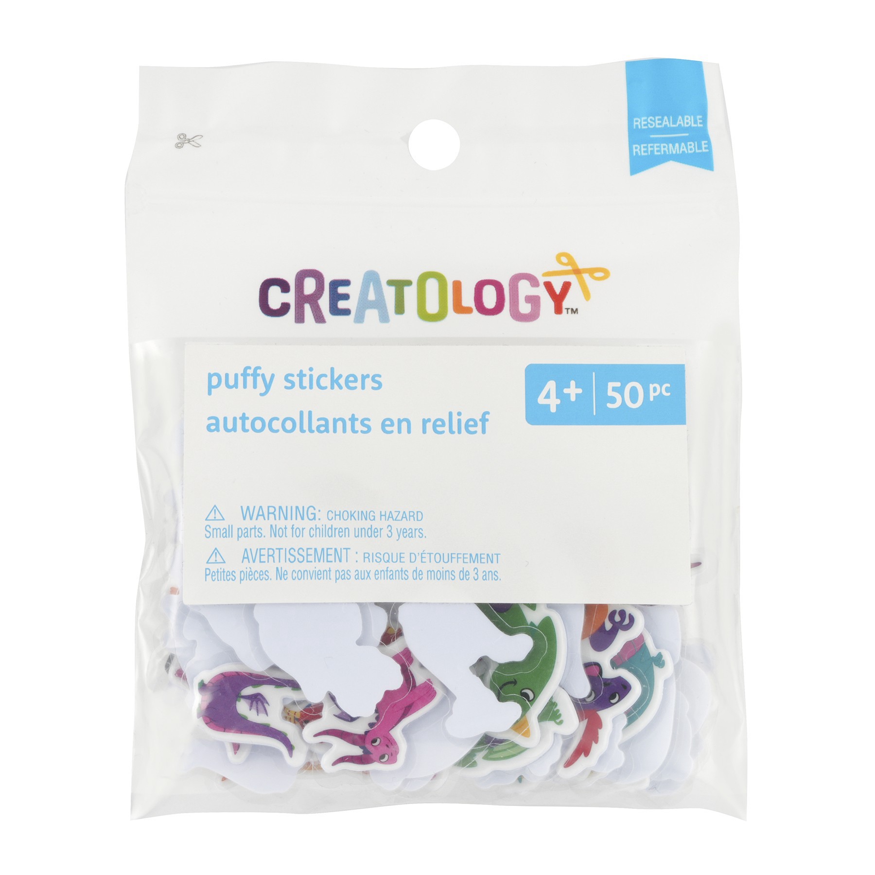 slide 2 of 2, Dragon Puffy Stickers By Creatology, 0.98 in - 1.8 in