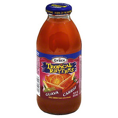 slide 1 of 9, Grace Tropical Rhythms Juice Drink, Guava Carrot - 16 fl oz, 16 fl oz