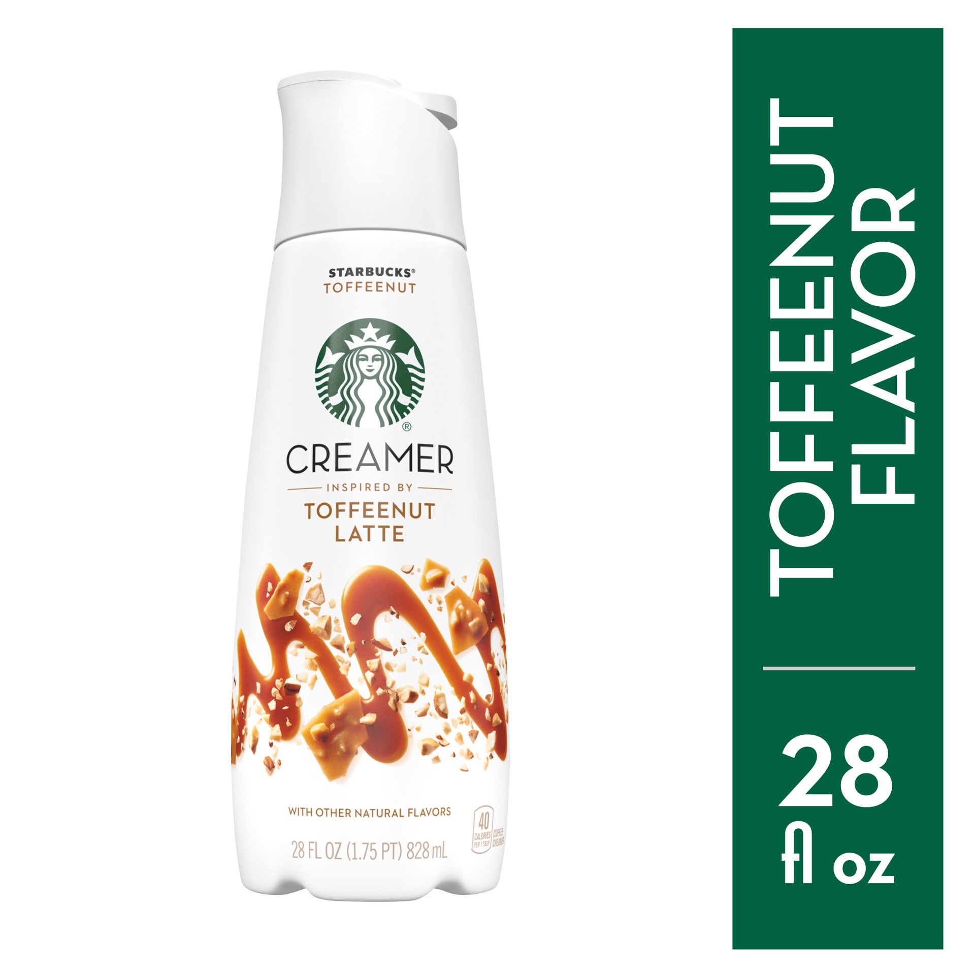 slide 1 of 7, Starbucks Toffeenut Flavored Liquid Coffee Creamer, 28 oz