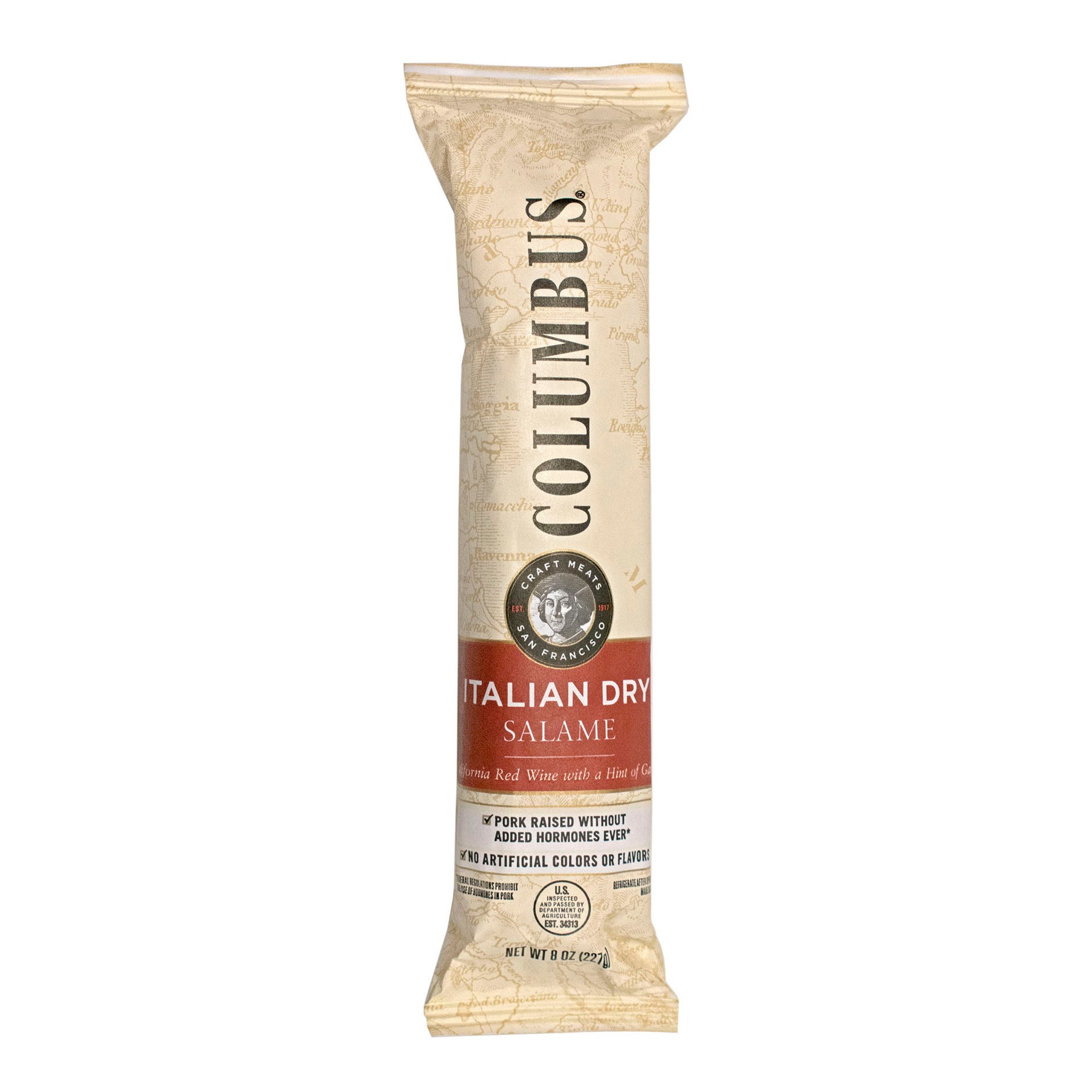 slide 1 of 7, Columbus Italian Dry Salame Stick, 8 oz