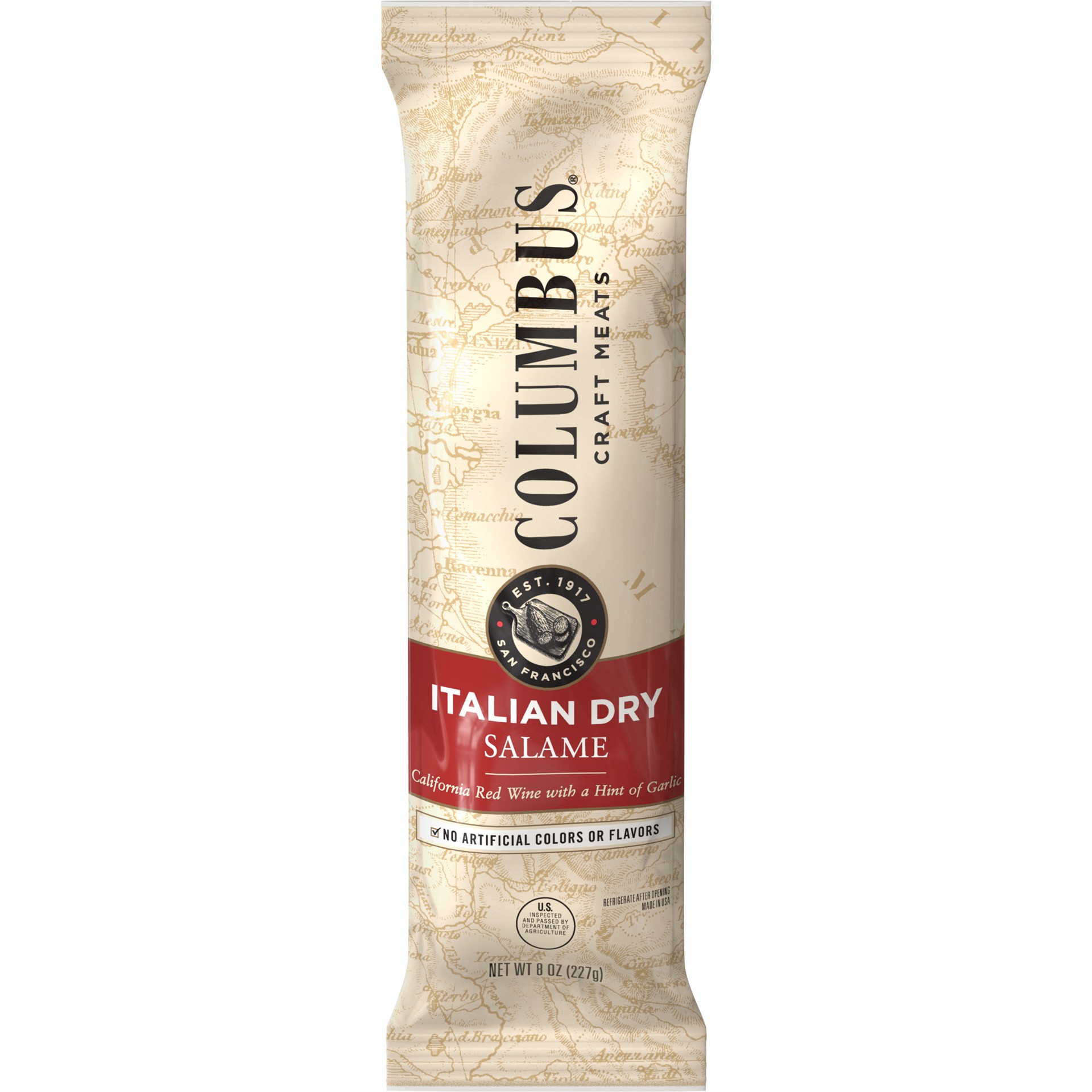 slide 1 of 7, Columbus Italian Dry Salame Stick, 8 oz