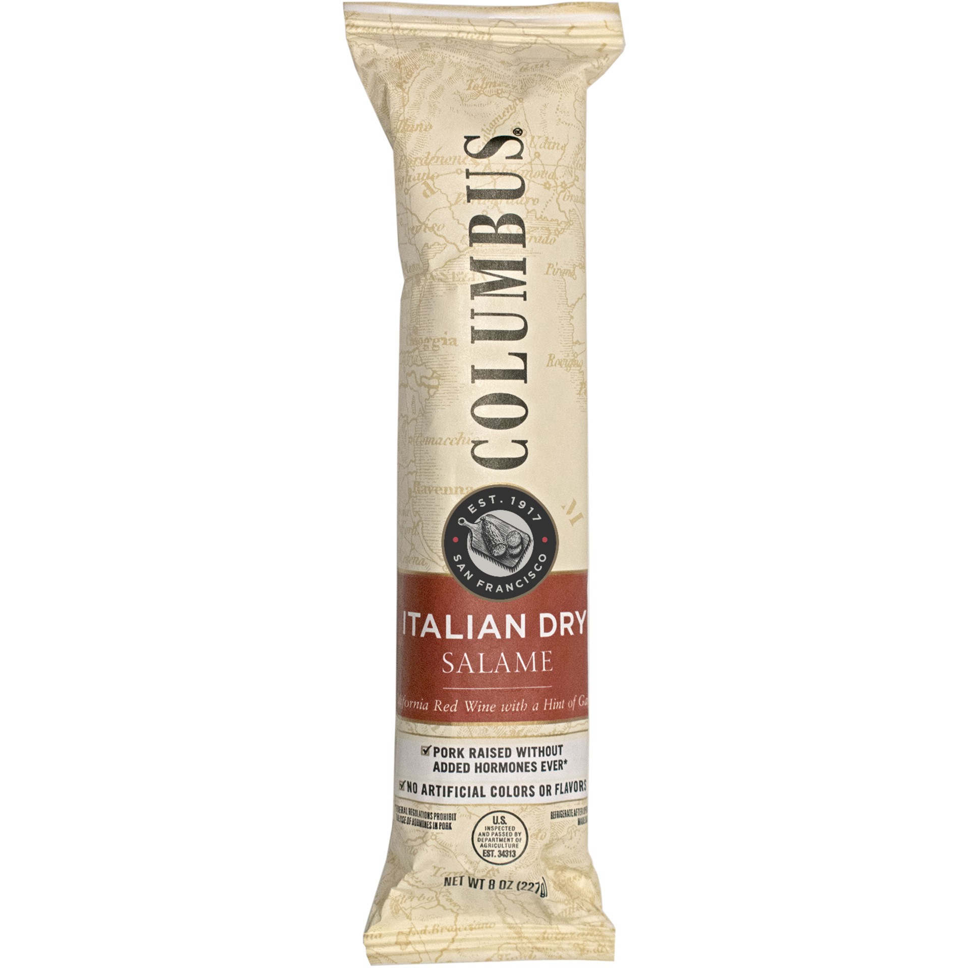 slide 1 of 7, Columbus Italian Dry Salame Stick, 8 oz