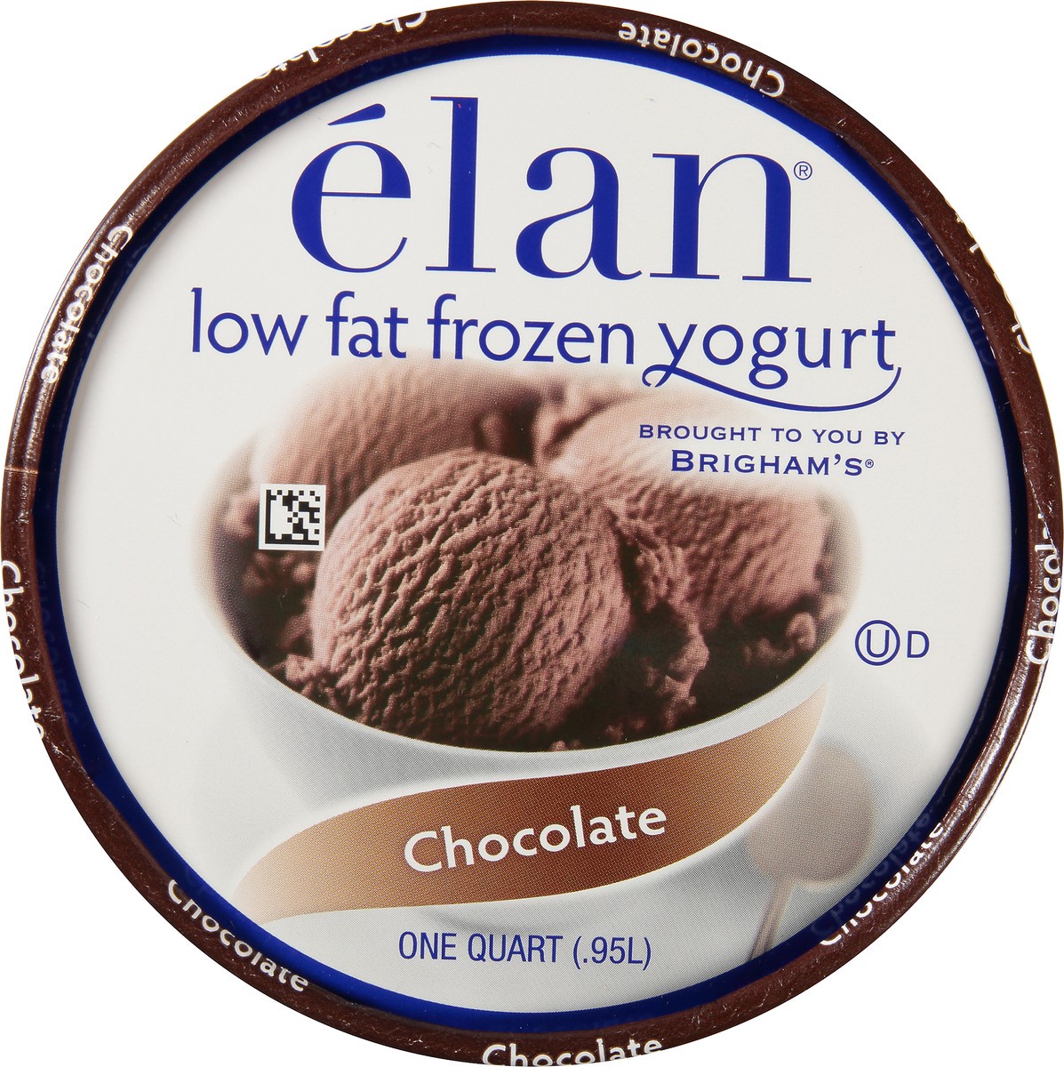 slide 5 of 8, Elan élan Chocolate Frozen Yogurt, 1 Quart, 1 qt