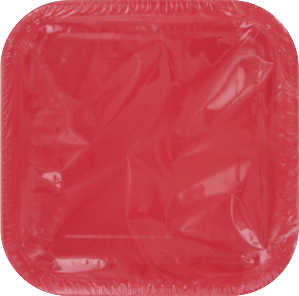 slide 1 of 1, Premier Stylz Ruby Red 9" Square Plates, 8 ct