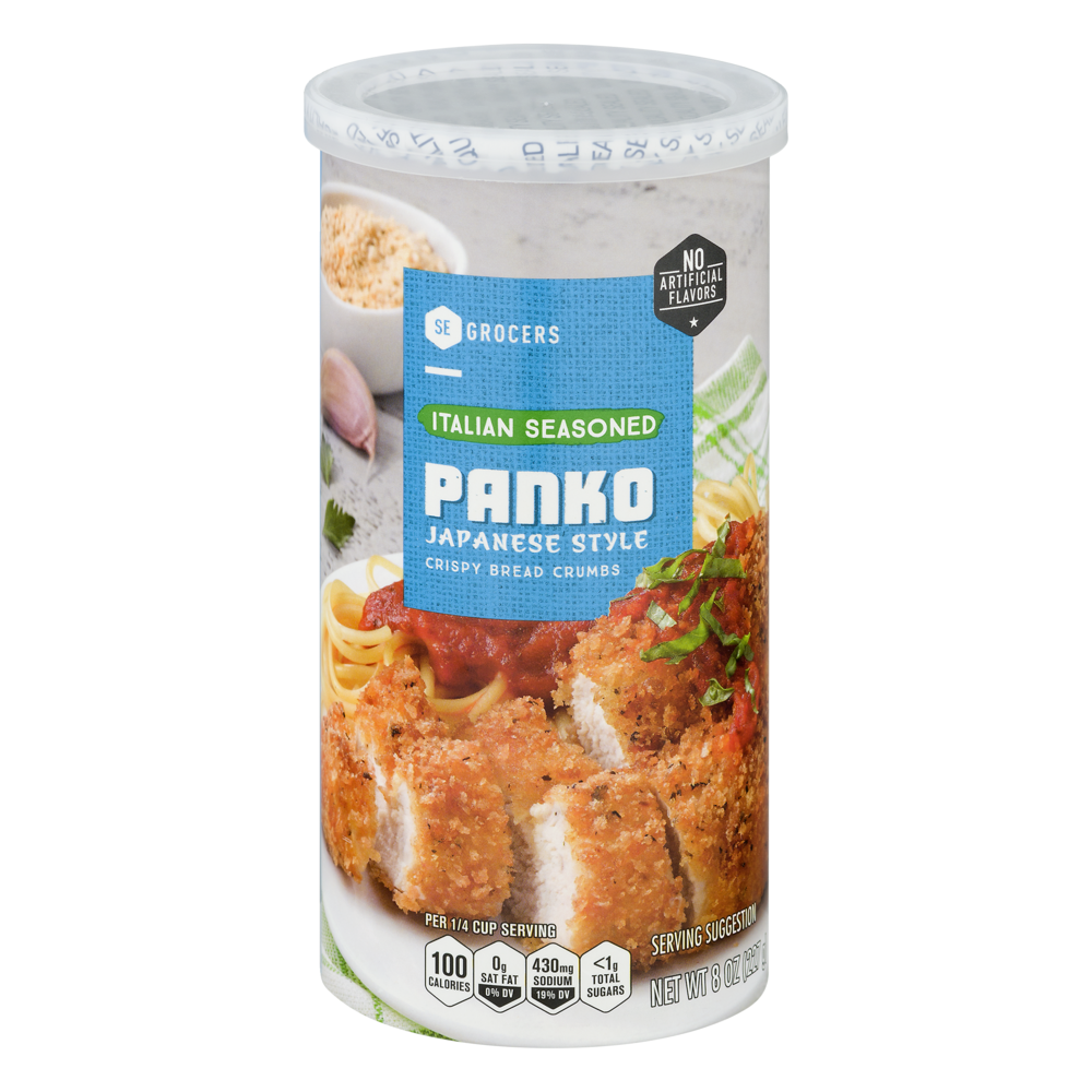 slide 1 of 1, SE Grocers Japanese Style Panko Italian Seasoned, 8 oz