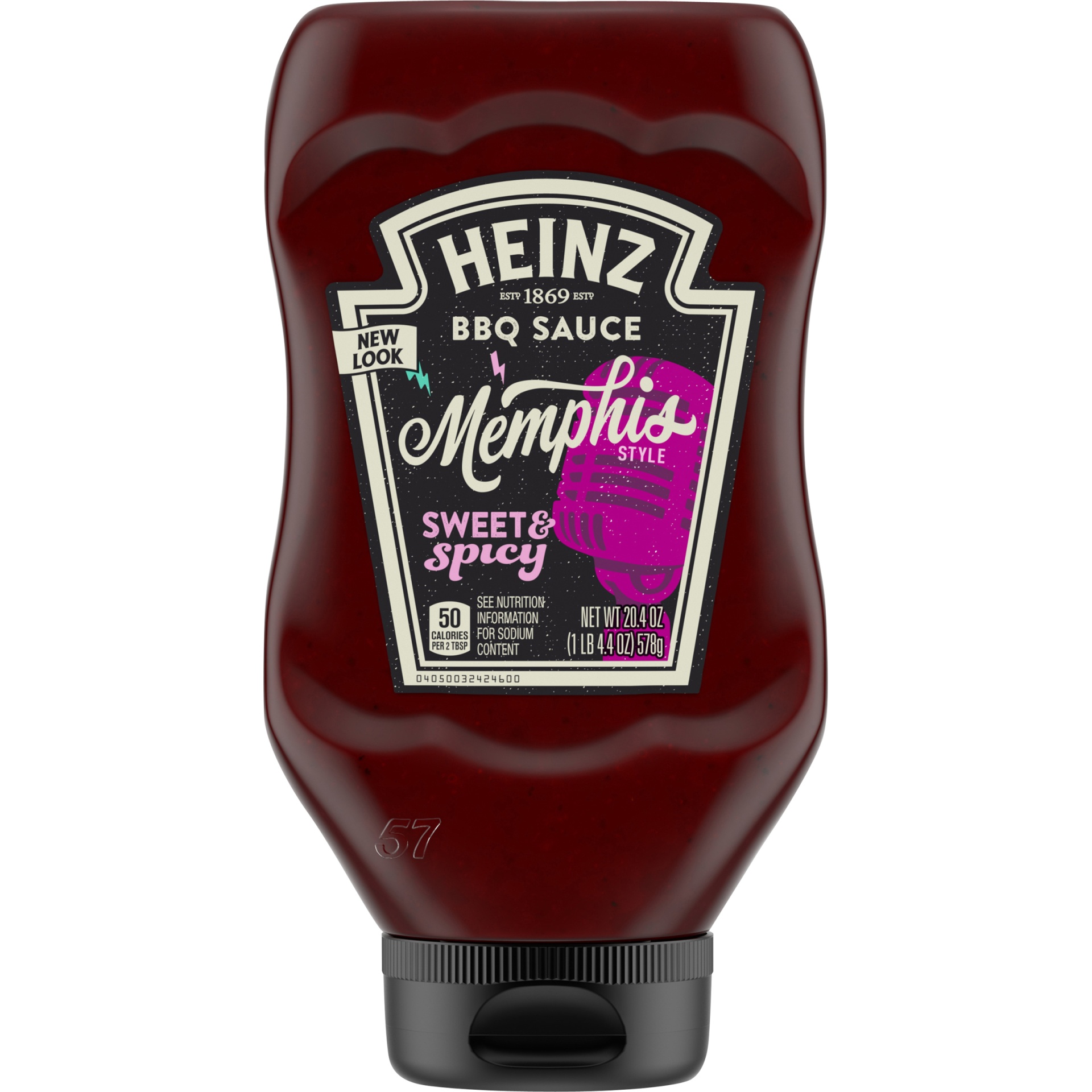 slide 1 of 10, Heinz Memphis Style Sweet & Spicy BBQ Sauce 20.4 oz Bottle, 20.4 oz