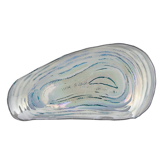 slide 4 of 6, Grasslands Road Mussel Serving Plates - Blue/White, 2 ct