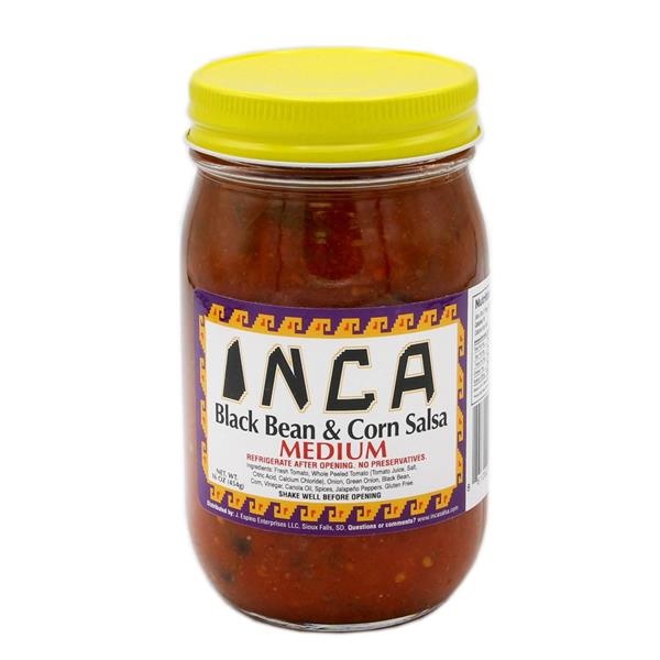 slide 1 of 1, Inca Black Bean & Corn Salsa, Medium, 16 oz