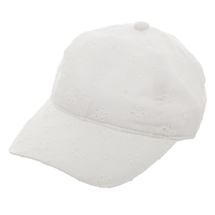 slide 2 of 4, Little Me Newborn Crochet Lace Baseball Cap - White, 1 ct