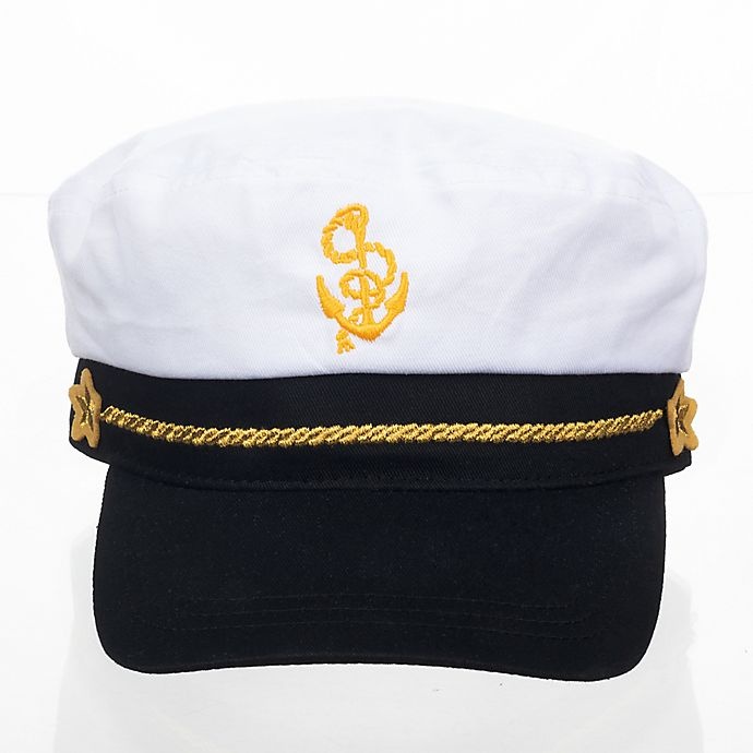 slide 2 of 5, Nolan Originals Toddler Captain Hat - White/Navy, 1 ct