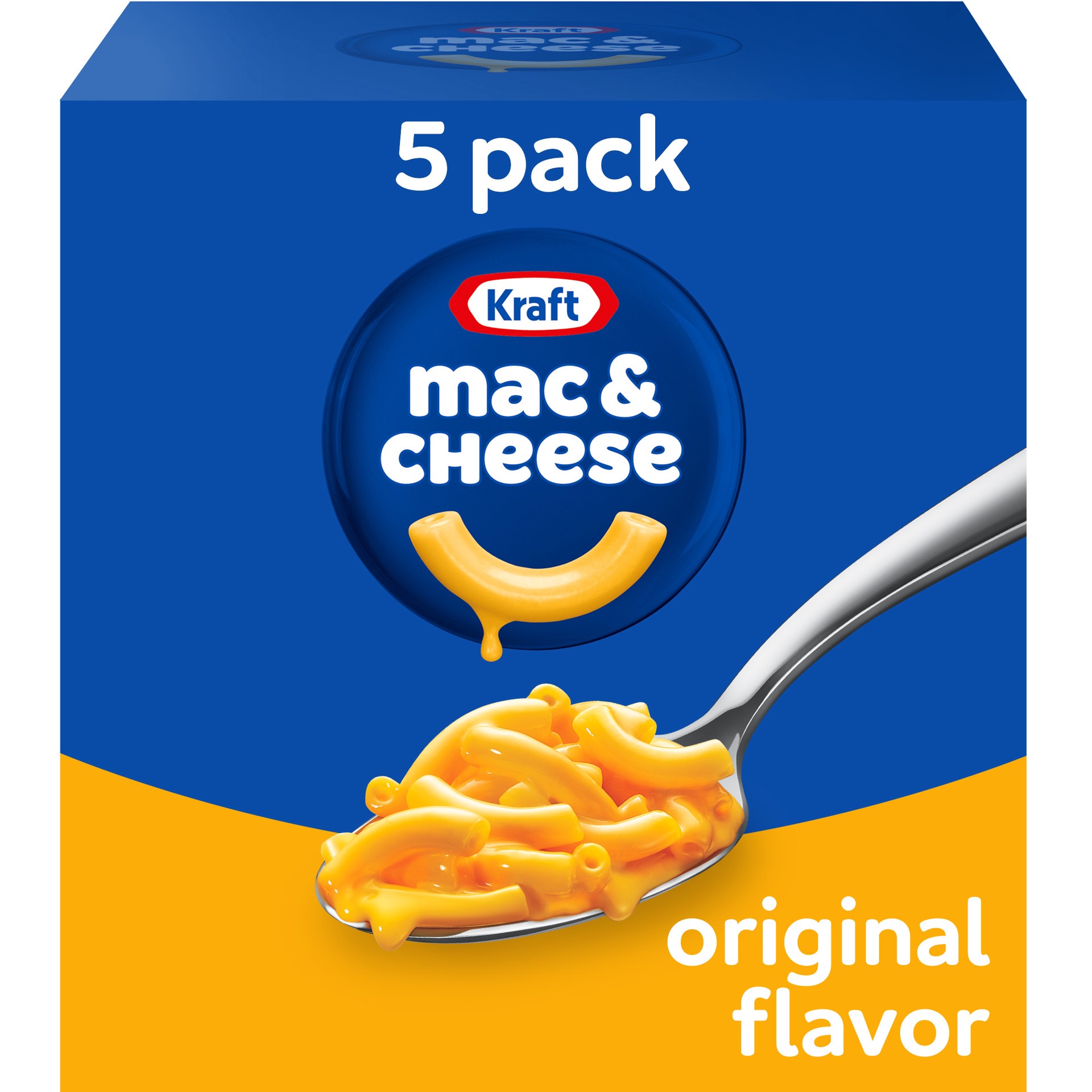 slide 1 of 5, Kraft Original Mac & Cheese Macaroni and Cheese Dinner, 5 ct Pack, 7.25 oz Boxes, 5 ct