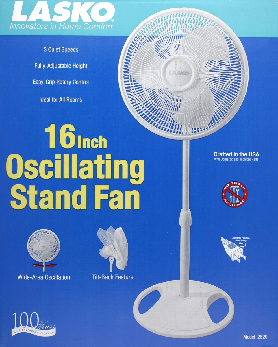 slide 2 of 4, SUMMER FANS 16" Oscillating Pedestal Fan White, 1 ct