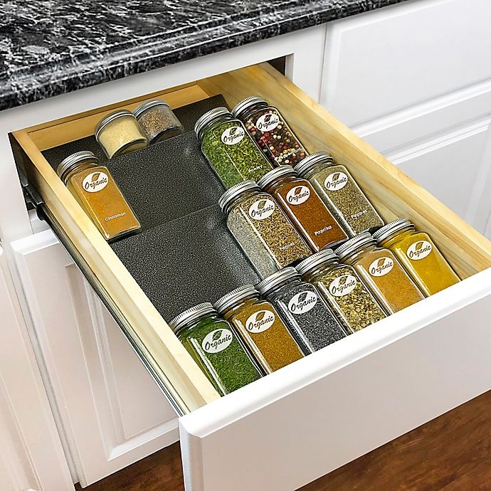 slide 8 of 10, Lynk Professional Medium Spice Rack Tray Drawer Insert, 1 ct