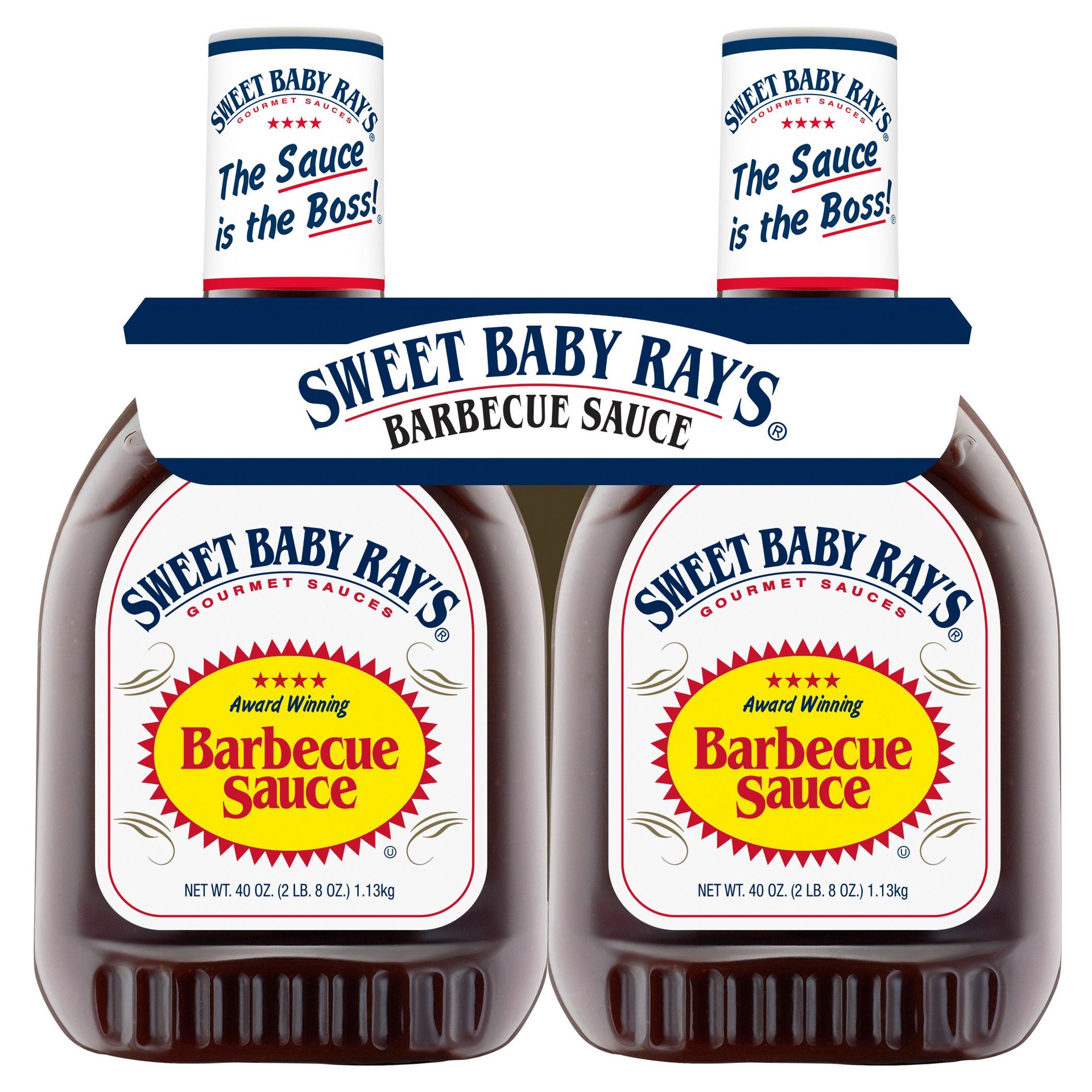 slide 1 of 2, Sweet Baby Ray's, Barbecue Sauce, 40 oz, 2 Count, 