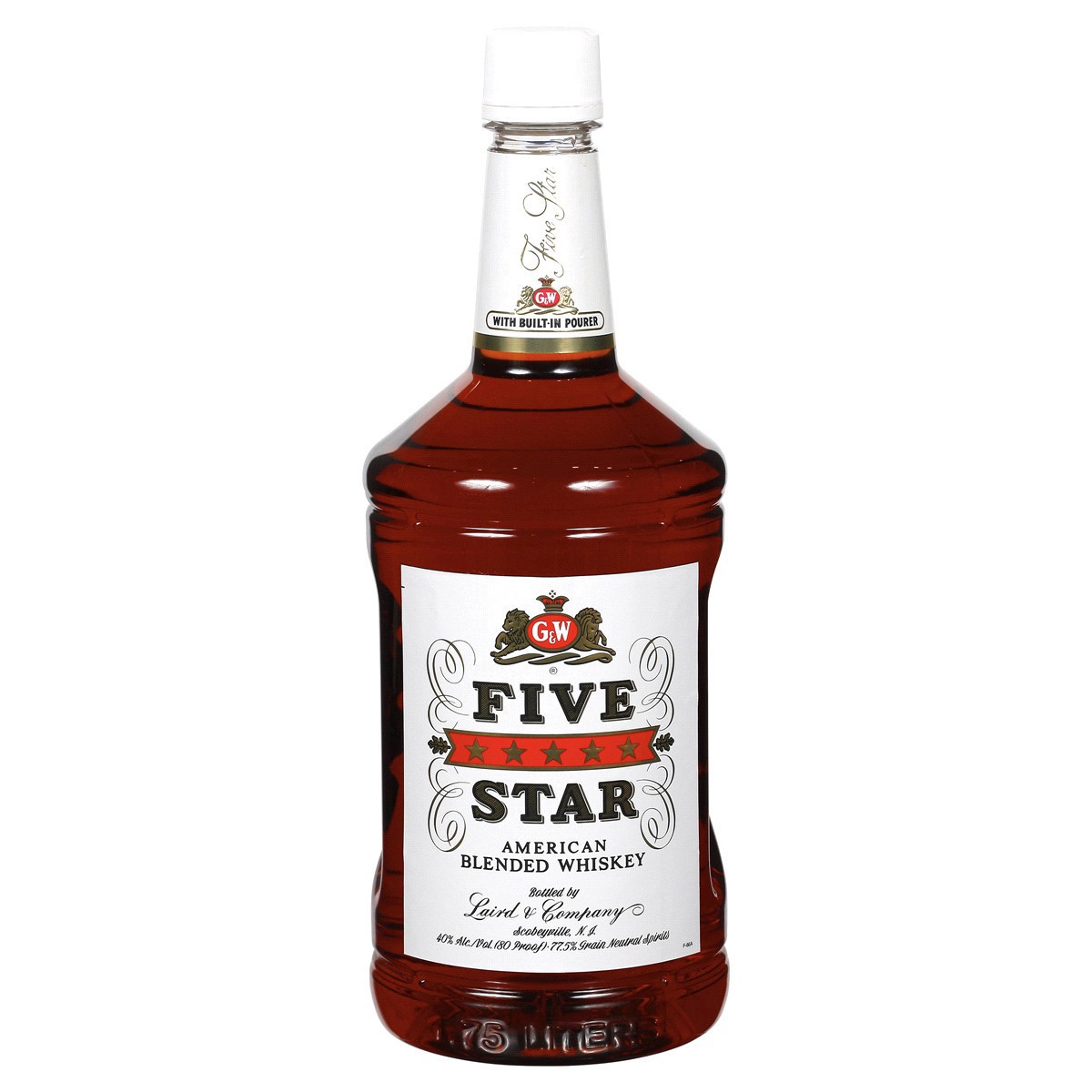 slide 1 of 5, Five Star Blended Whiskey, 1.75 liter