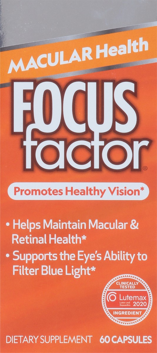 slide 6 of 9, Focus Factor Vision Macular Health Formula Capsules, 60 ct