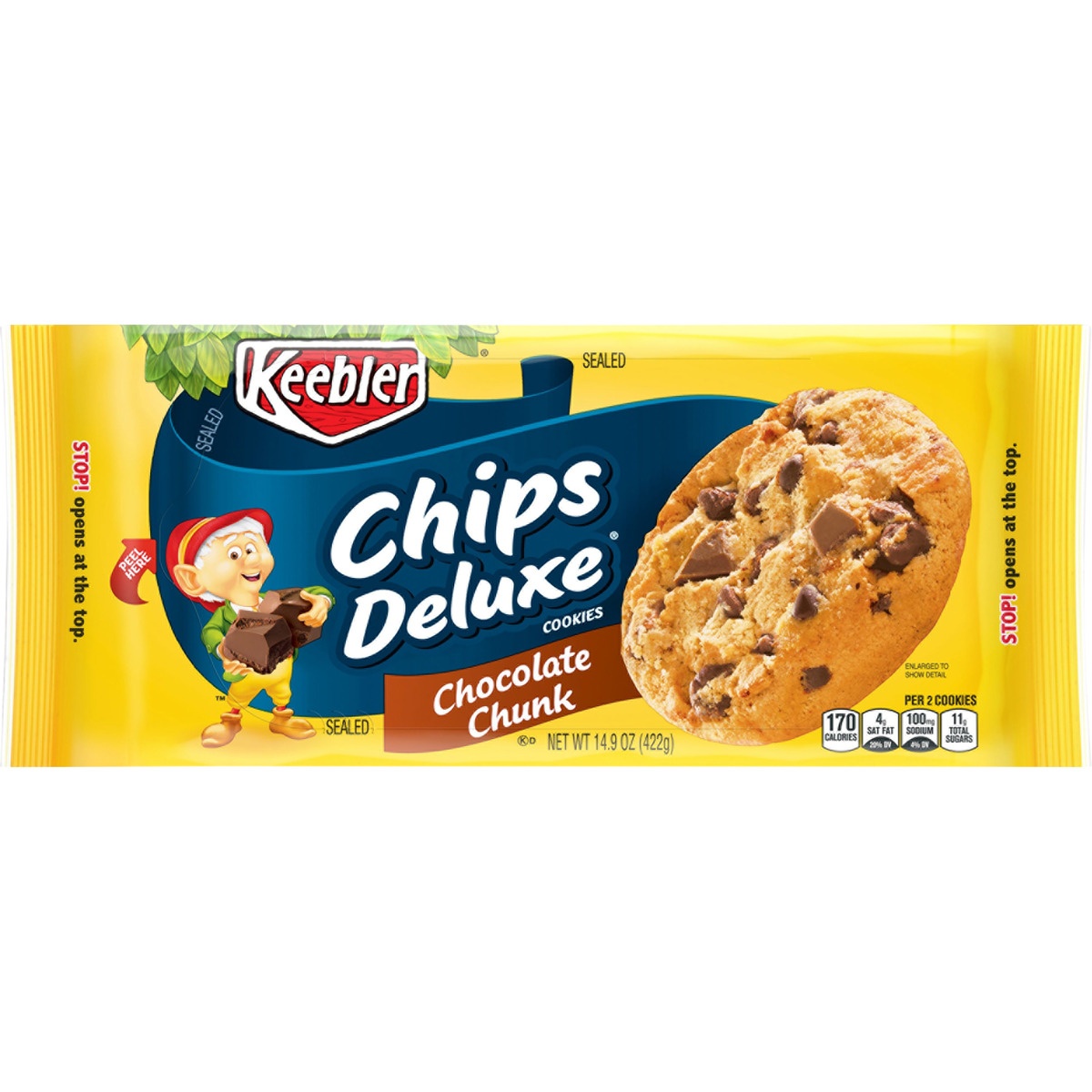 slide 1 of 5, Keebler Chips Deluxe Cookies Chocolate Chunk, 14.9 oz