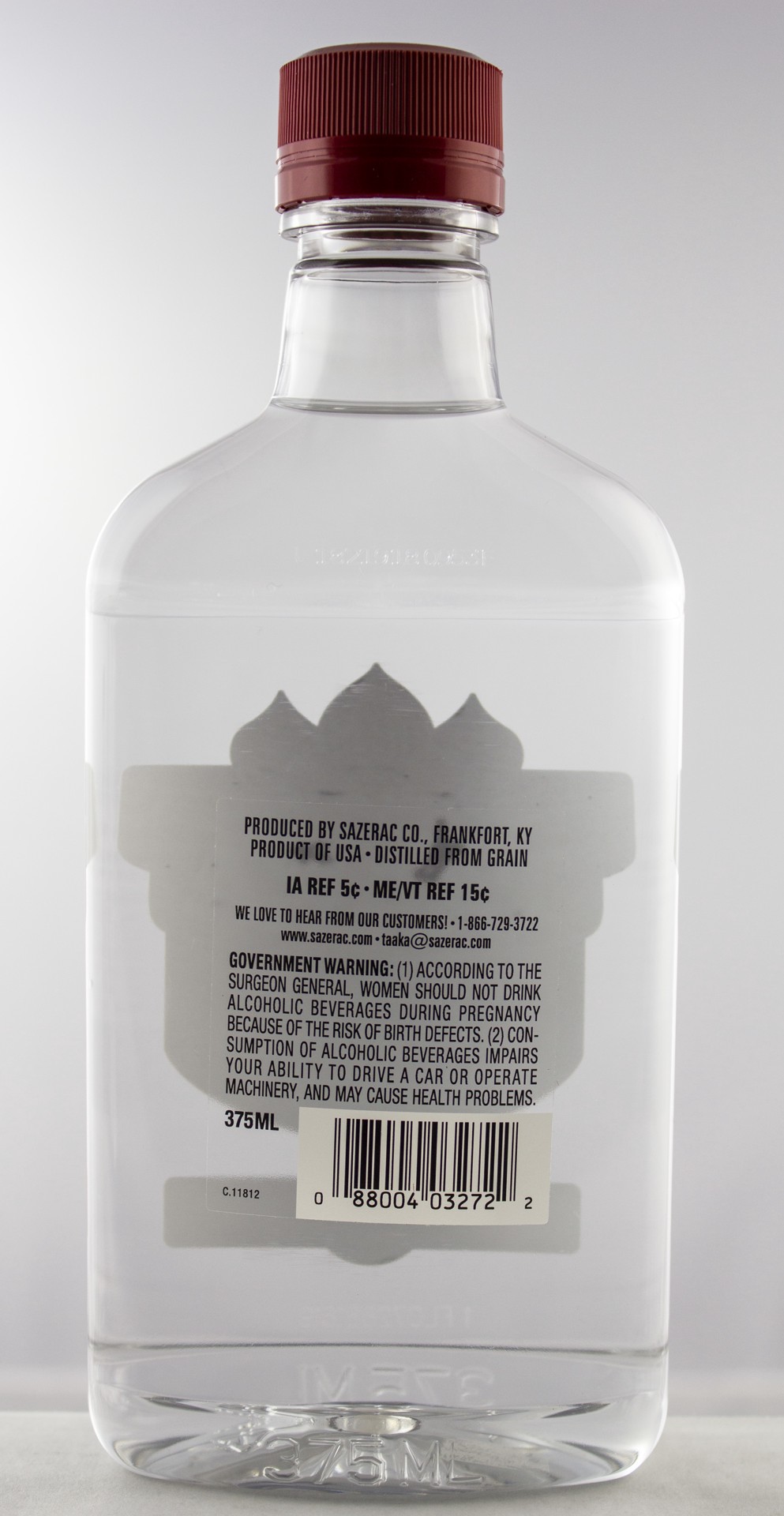 slide 2 of 2, Taaka Vodka 375ml Plastic Bottle 100 Proof, 375 ml