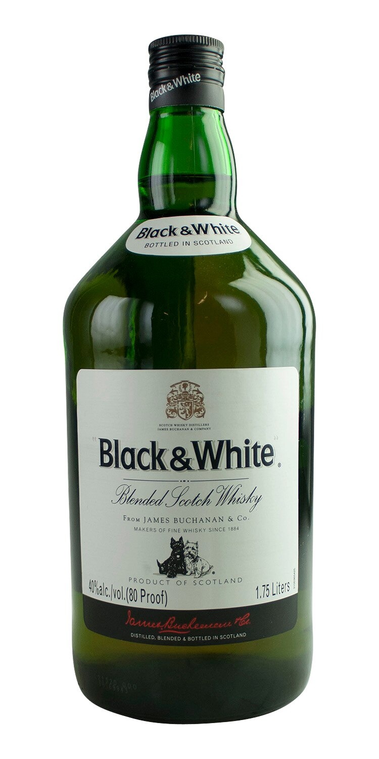 slide 1 of 1, Black and White Black & White Scotch, 1.75 liter