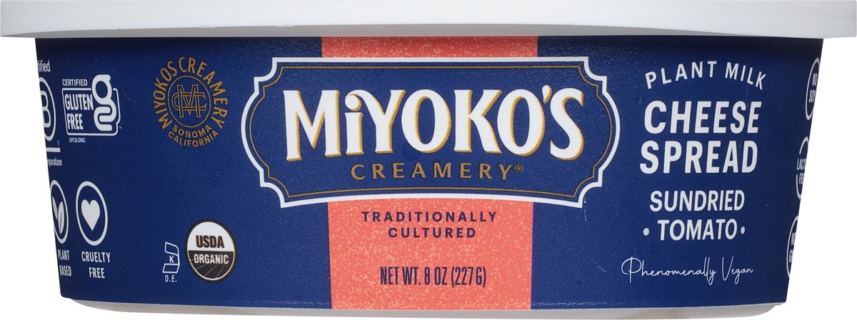 slide 3 of 12, Miyoko's Creamery Plant Milk Sundried Tomato Cheese Spread 8 oz, 8 oz