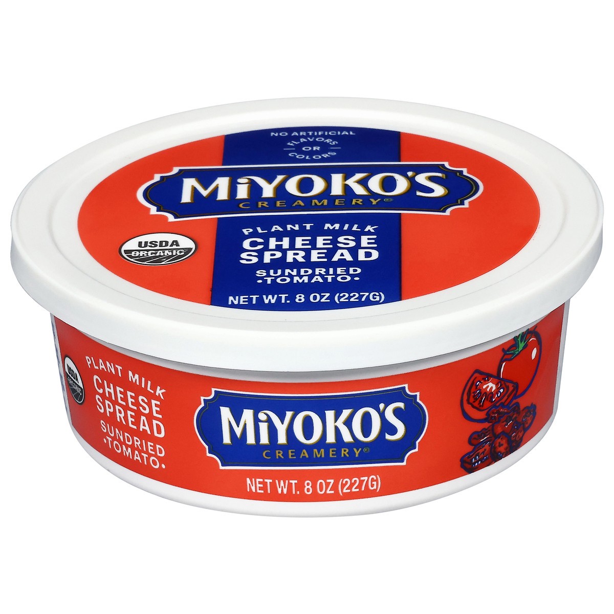 slide 1 of 12, Miyoko's Creamery Plant Milk Sundried Tomato Cheese Spread 8 oz, 8 oz