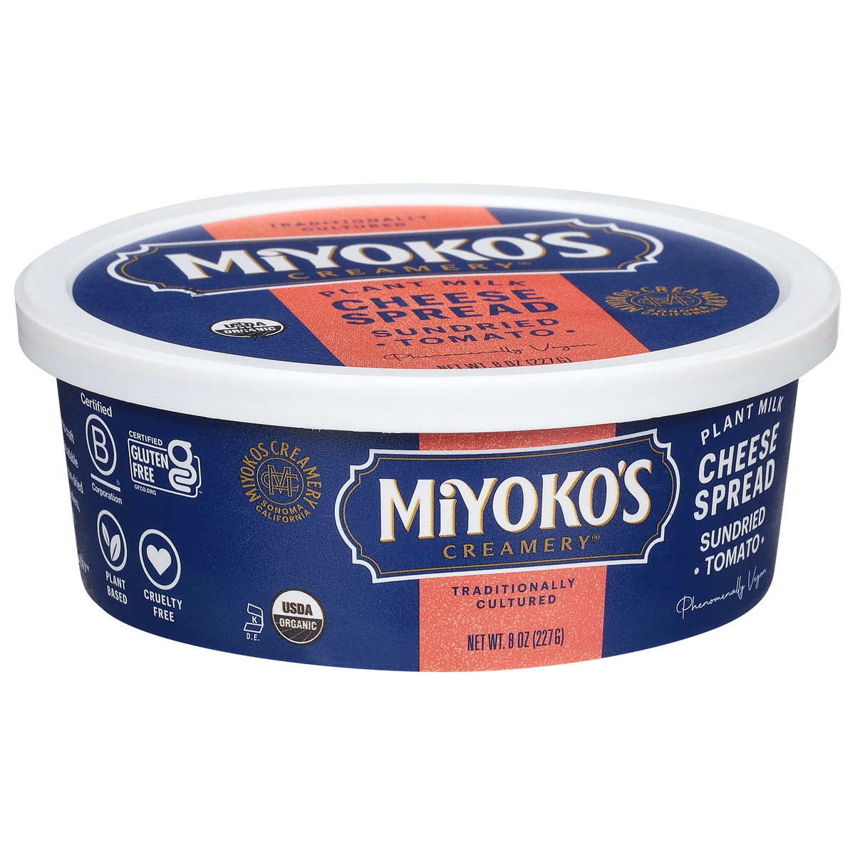 slide 2 of 12, Miyoko's Creamery Plant Milk Sundried Tomato Cheese Spread 8 oz, 8 oz