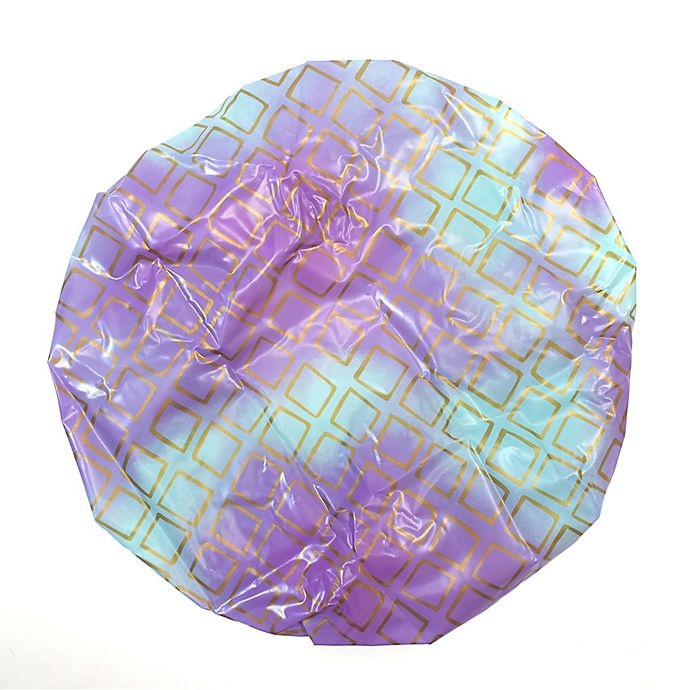 slide 3 of 7, Lulu Beauty Shower Cap - Splash Gold, 1 ct