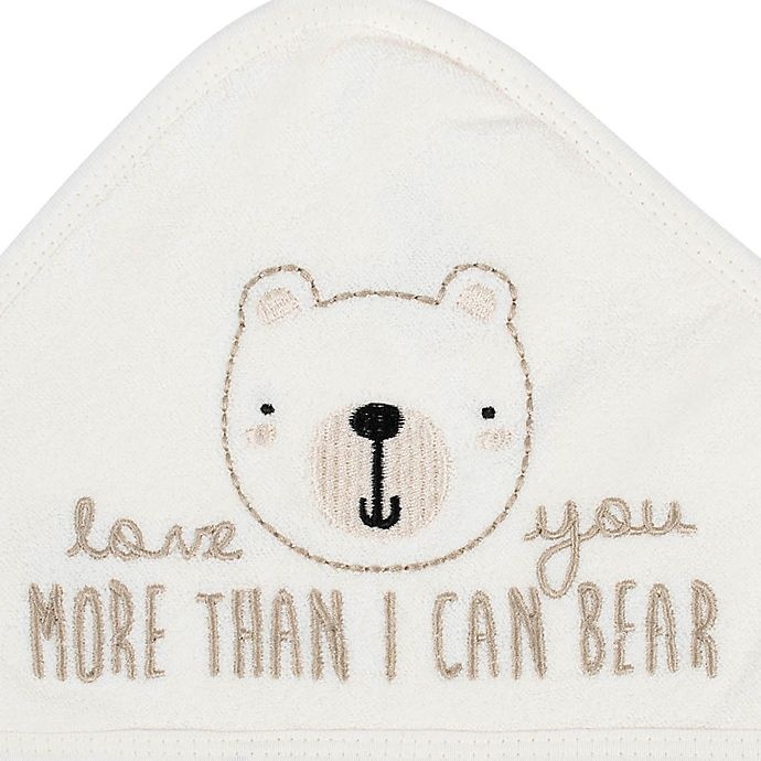 slide 4 of 5, Gerber Bear Hooded Towels - Oatmeal, 2 ct