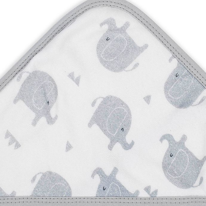 slide 3 of 5, Gerber Elephant Hooded Towels - Grey, 2 ct