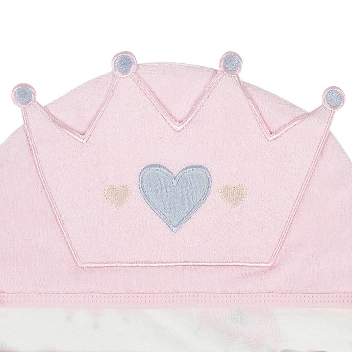 slide 4 of 4, Gerber Princess Hooded Towel - Pink, 1 ct